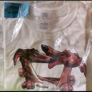 Greyhound caricature t-shirt xl